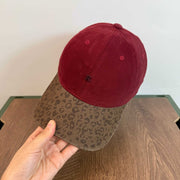 Retro Quilted Leopard Print Baseball Cap - Street Style for Men & Women