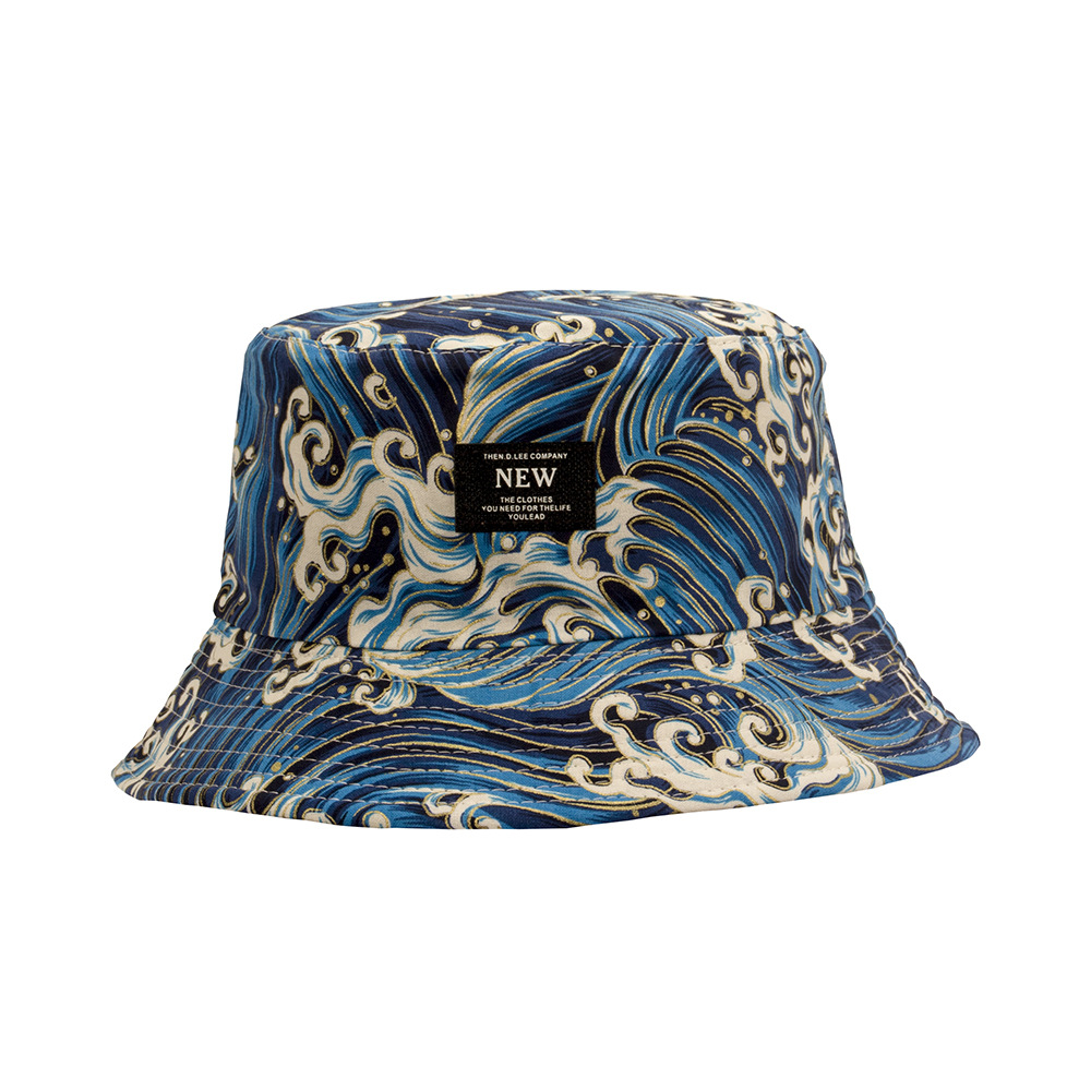 Matching Wave Pattern Surf Cap for Men & Women