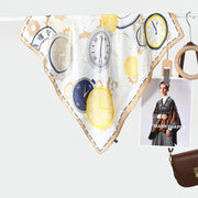 Vintage Gear Fashion Square Scarf for Women