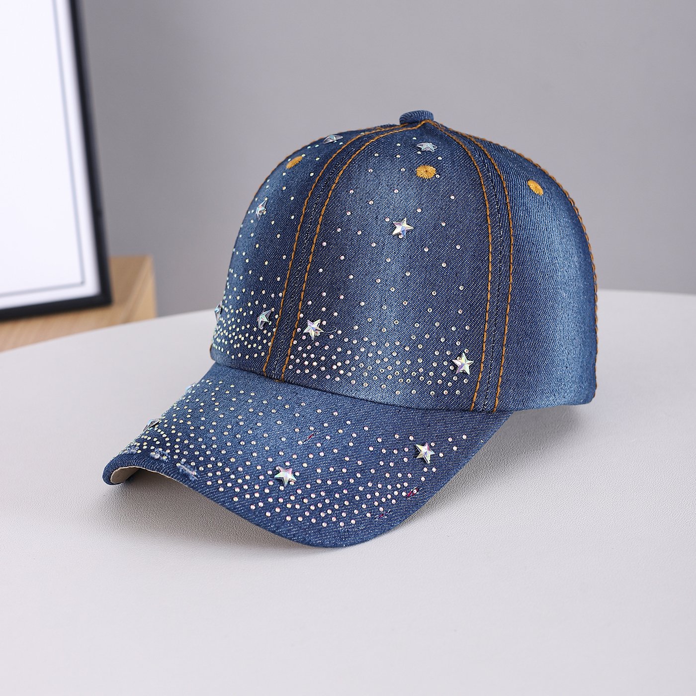 Glittering Diamond Baseball Cap for Men & Women