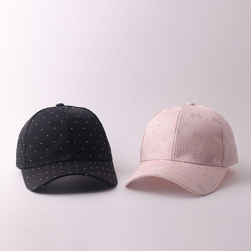 Soft Korean-Style Bow Tie Baseball Cap for Outdoors