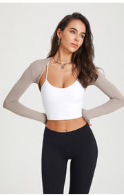 Long-Sleeve Workout Shirts for Women - Yoga & Dance Cover-Ups