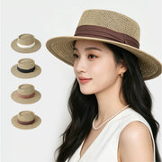 Old Money Style Straw Sun Hat for Women