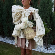 Ditsy Floral Ruffled Blouse for Women