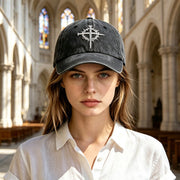 Crown Baseball Cap for Men & Women, Adjustable Vintage Trucker Hat