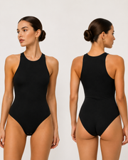 Sleeveless High Neck Bodysuit for Women