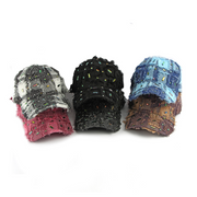 Vintage Fringed Diamond Baseball Cap - Hip-Hop Style Fedora Hat