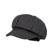 Retro Octagonal Newsboy Cap - Adjustable Back Brim Style