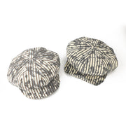 British Style Distressed Checkered Hat for Women