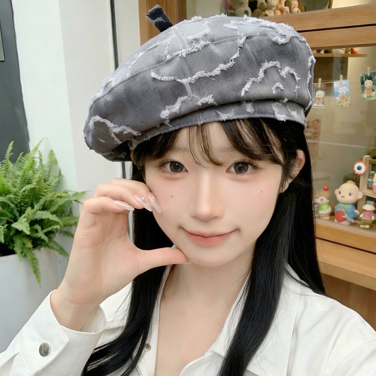 Vintage Floral Fedora Cap - Retro Chic Hat for Women
