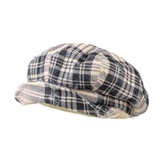 Retro Checkered Newsboy Hat - Antique-Style Soft Brim Fashion Hat