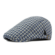 Casual Soft-top Adjustable Checkered Hat for Men & Women