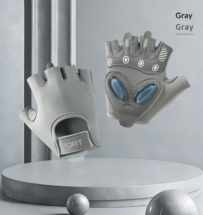 Fitness Gloves for Men & Women - Anti-Wear Fingerless Cycling Gloves