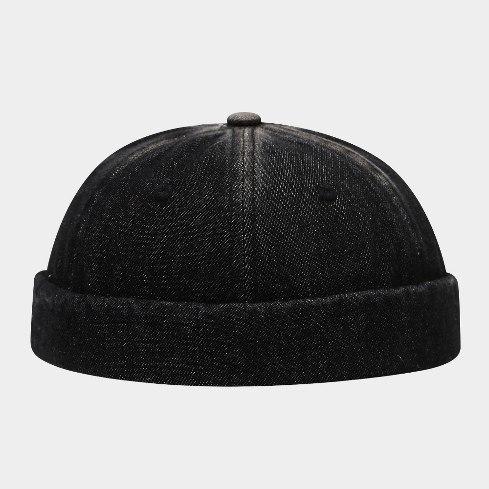 Retro Denim Flat Cap for Men & Women