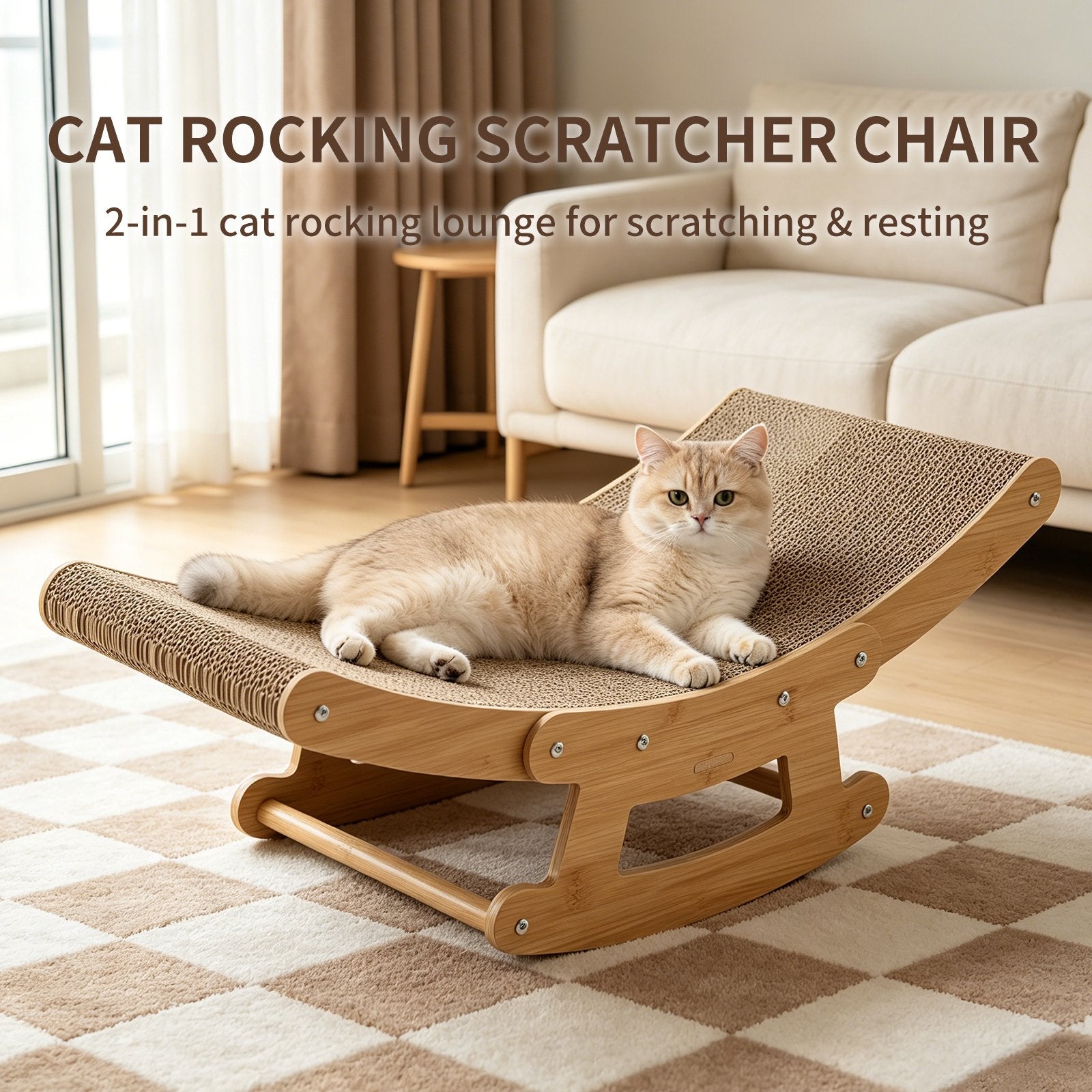 Double Duty Cat Rocker Scratcher
