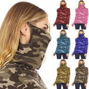 Stay Warm and Safe with Camo Print Long Sleeve Tops