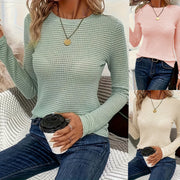 Long Sleeve Women's T-shirt - Slim-fit, All-match Top for Everyday Wear