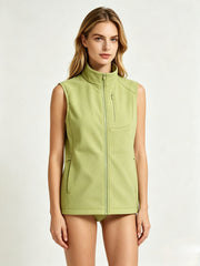 Couple's Windproof Softshell Vest for Outdoor Activities
