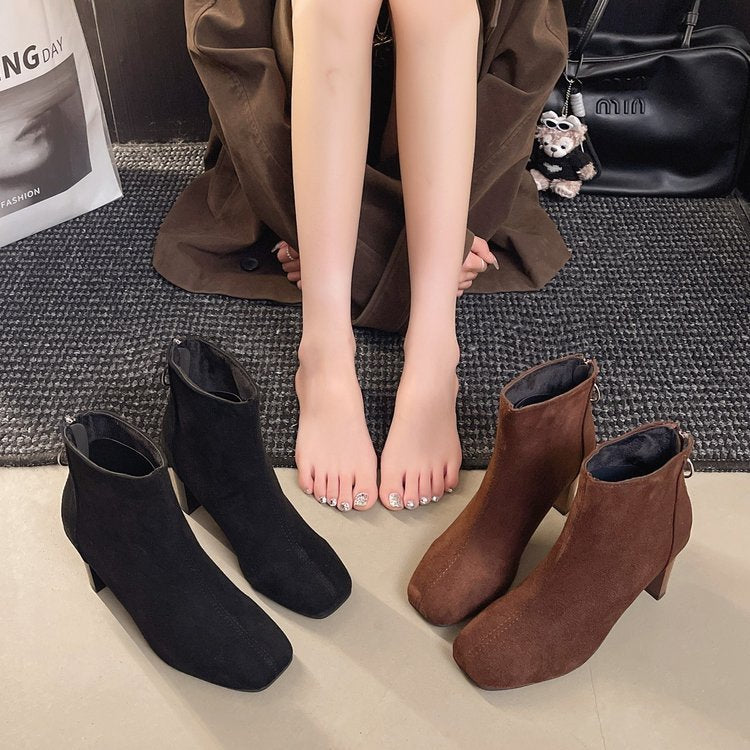 Elegant Block Heel Boots