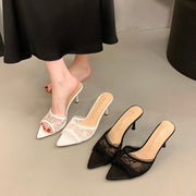 Romantic Stiletto Mule Slides