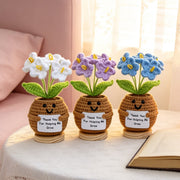 Crochet Forget-Me-Not Ornament