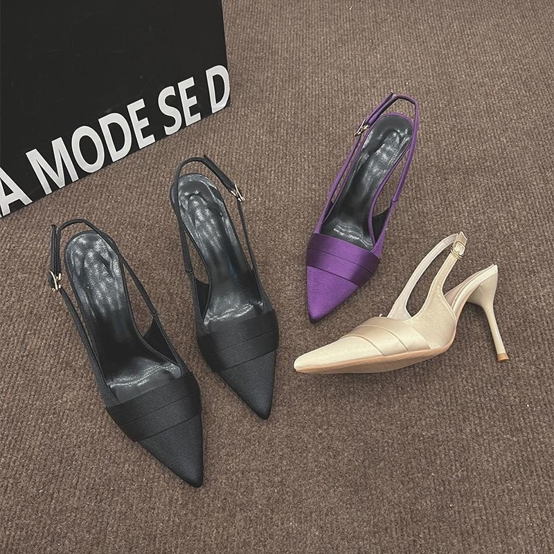 Elegant Satin Stilettos