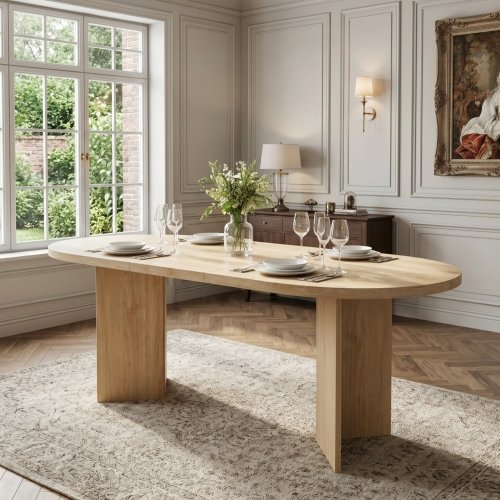 Large Oval Dining Table
