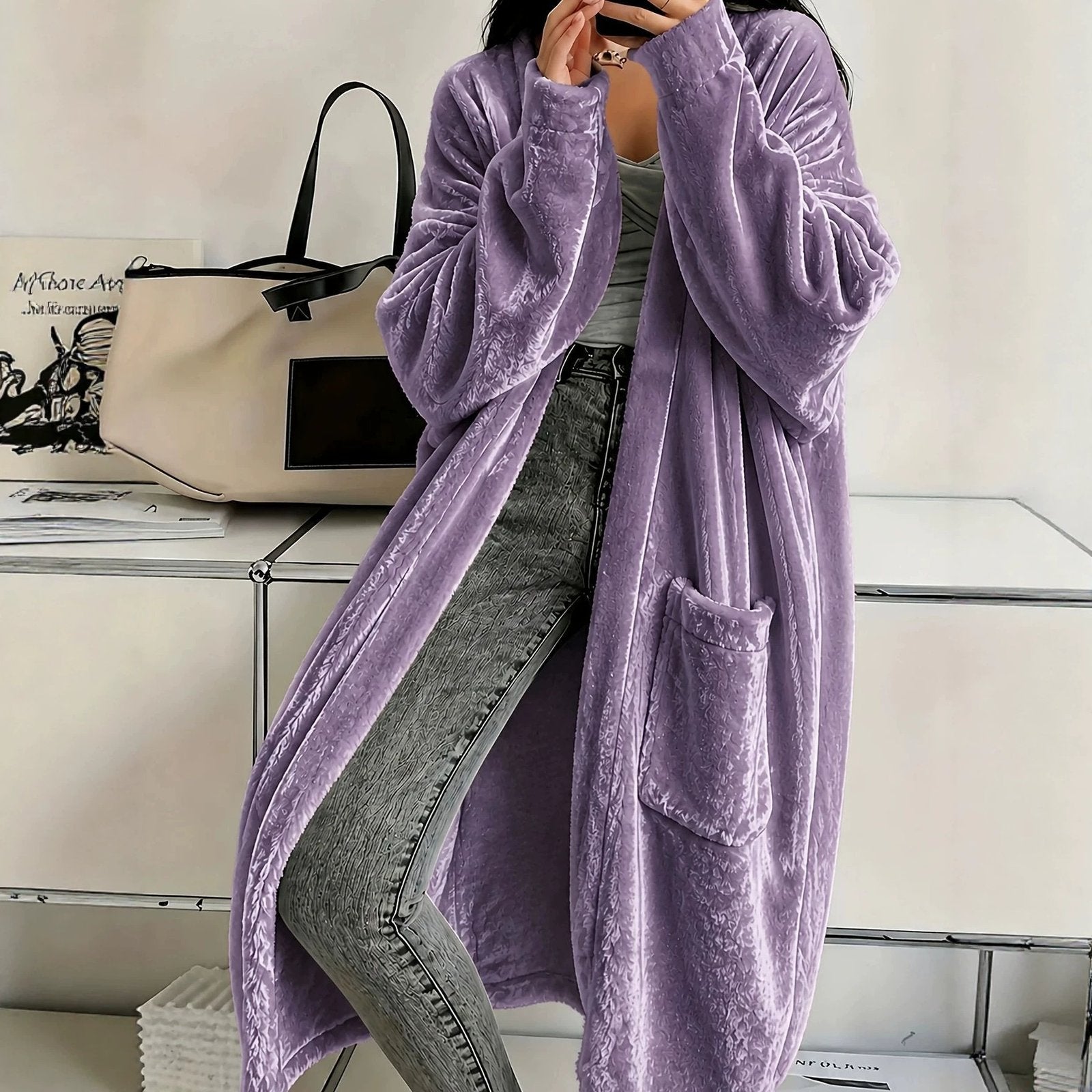 Warm Velvet Cape Coat