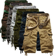 Multi-Pocket Cargo Capri Pants for Men