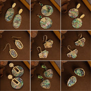 Luxury Abalone Shell Earrings, High-End Style, Unique Accessories