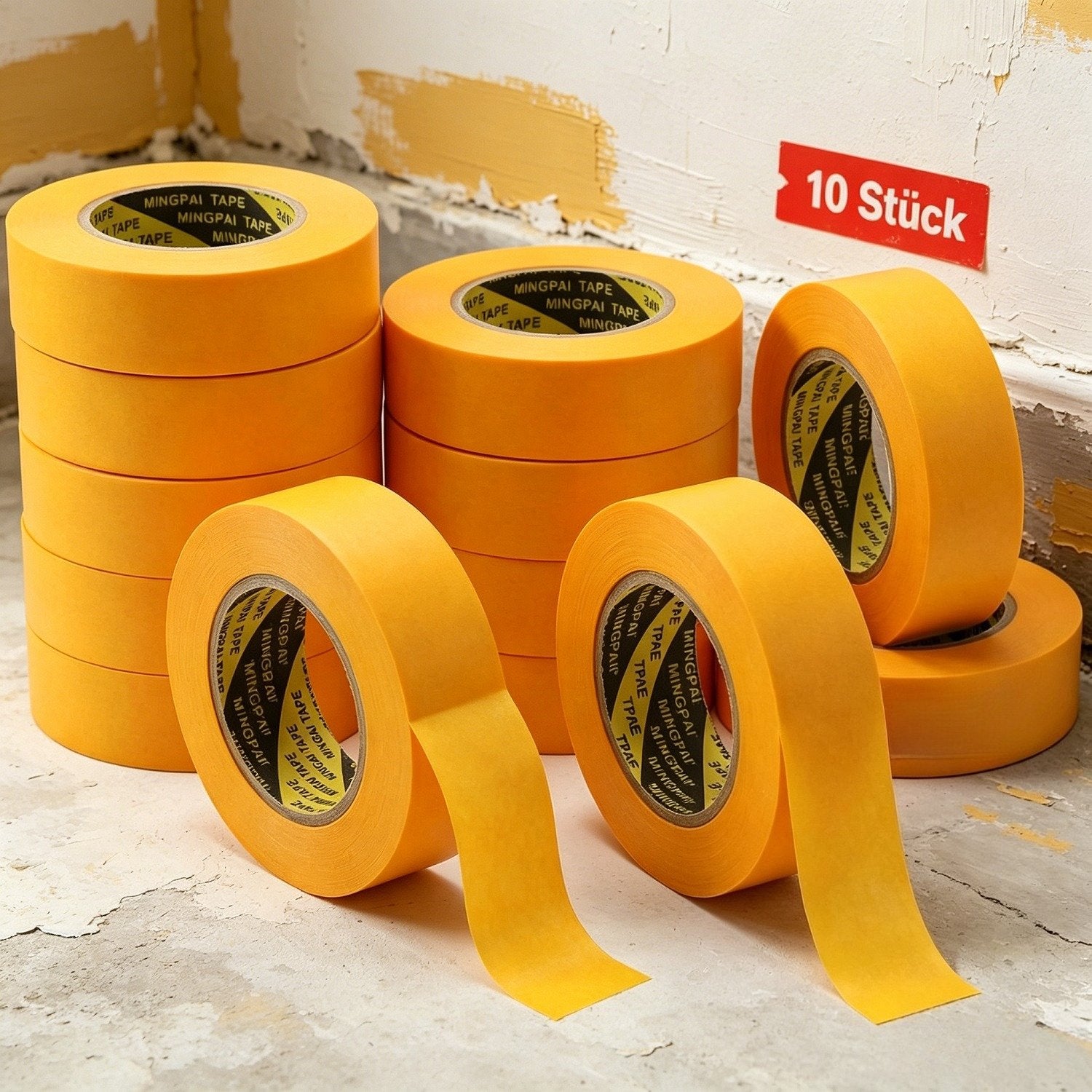 10-Piece Adhesive Tape Set for Painting & Crafts