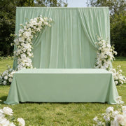 Festive Sage Green Tablecloths (12-Pack) for Weddings & Parties