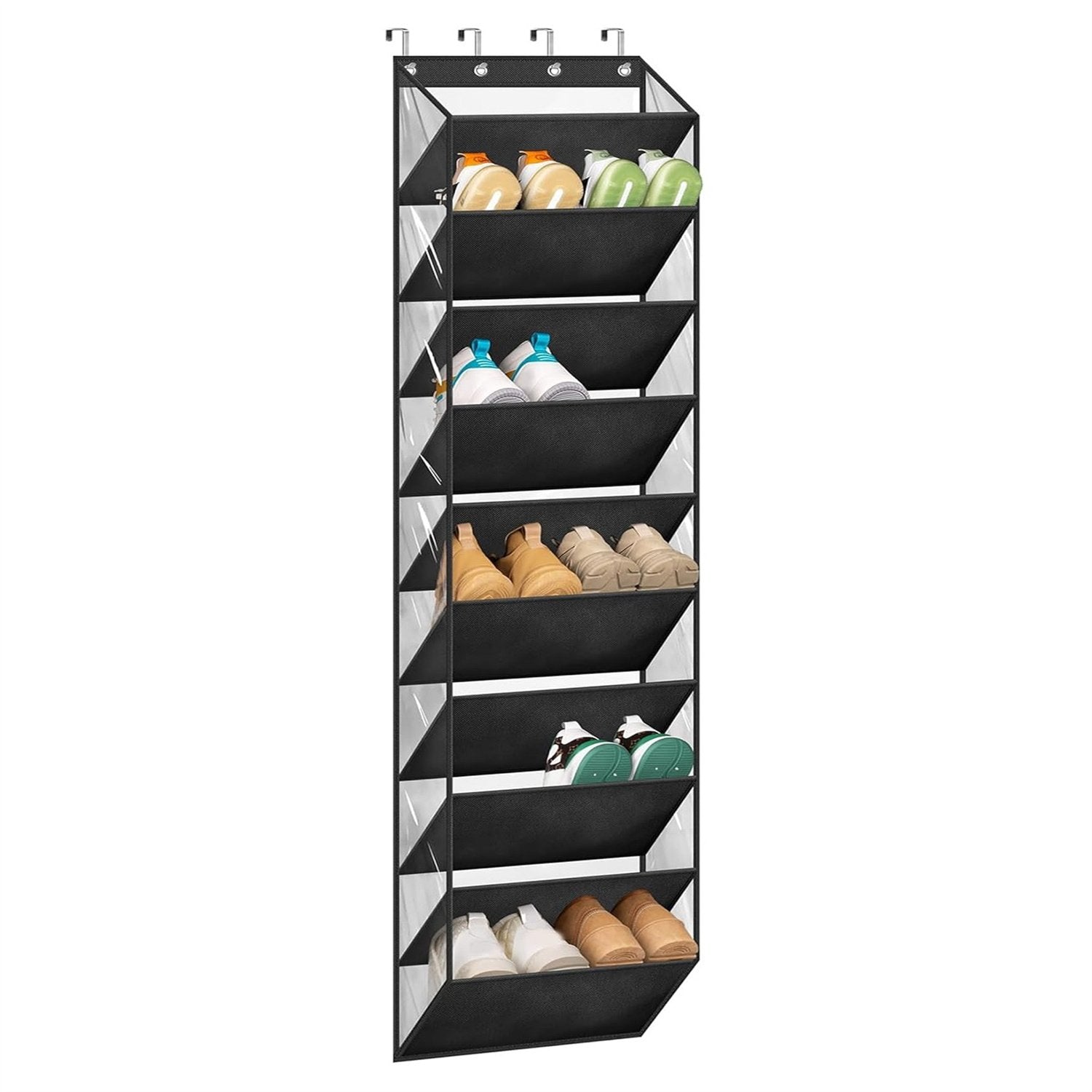 10-Compartment Door Shoe Organizer for Space-Saving Storage
