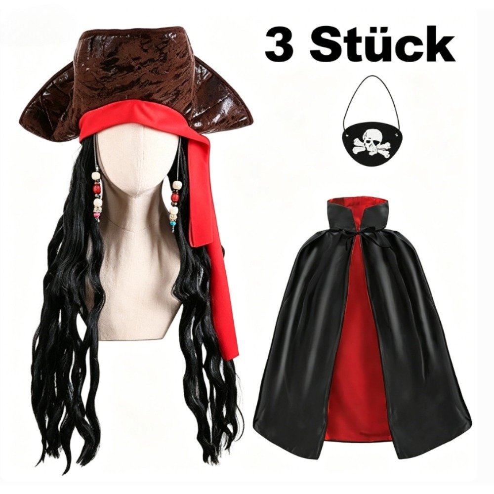 Pirate Captain Costume Set - Party Accessory Kit