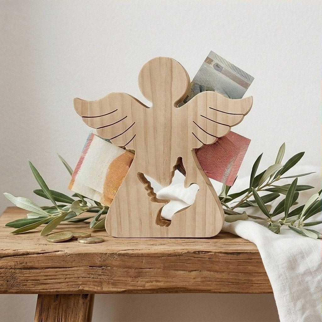 Wooden Baptism Decorations - 12 Piece Party Set