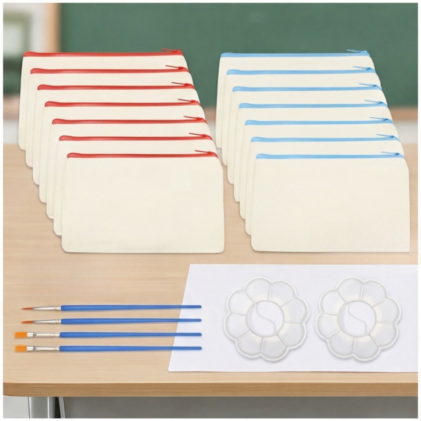 DIY Desk Storage Set - 5 Pencil Cases & Art Supplies