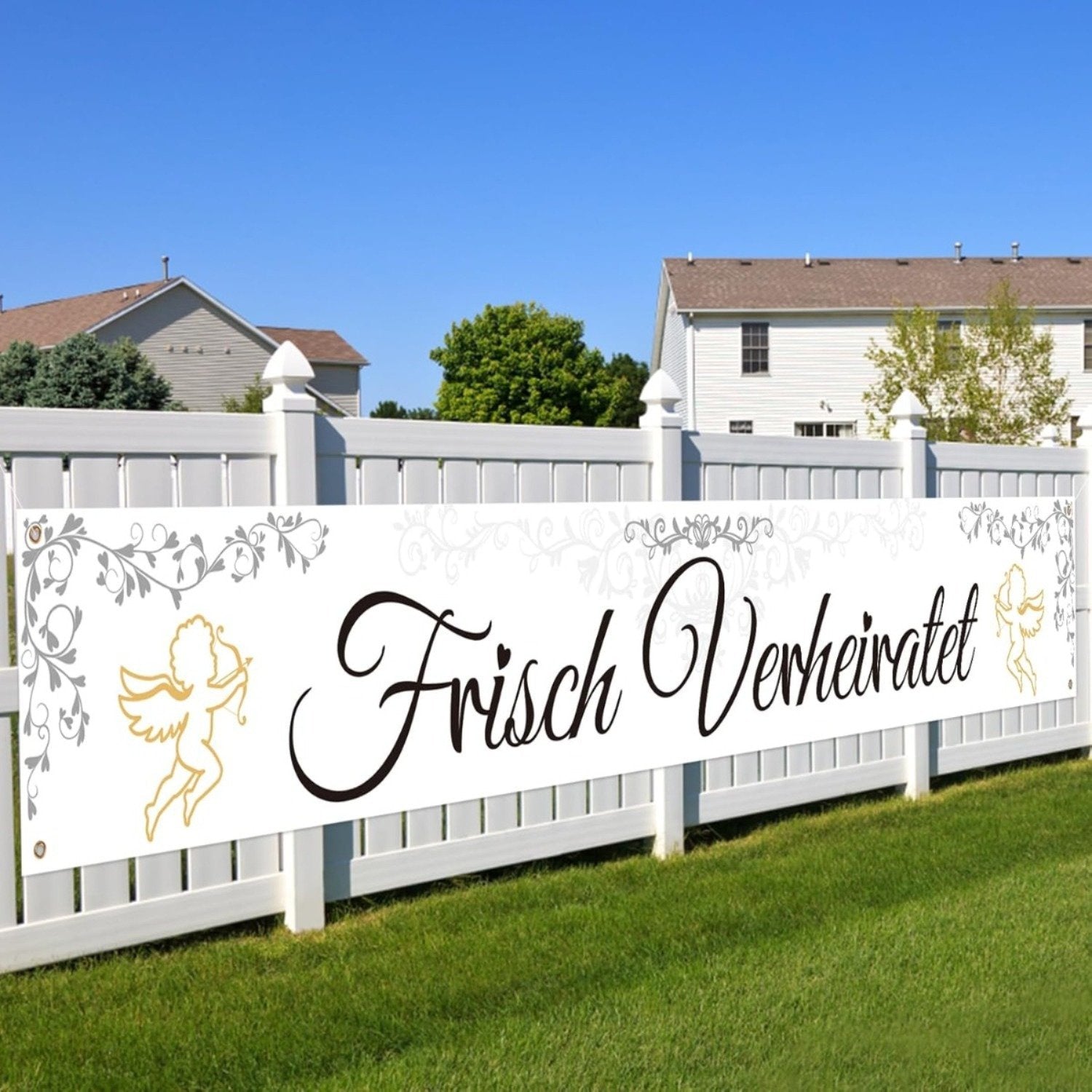 Just Married Garland Banner for Wedding Decor
