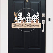 Inviting Welcome Door Wreath - Party Decorations & Supplies