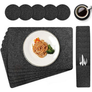 Complete 3-in-1 Felt Dining Set for Table Protection