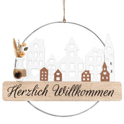 Boho Chic Welcome Wreath - Dried Flower Door Decoration