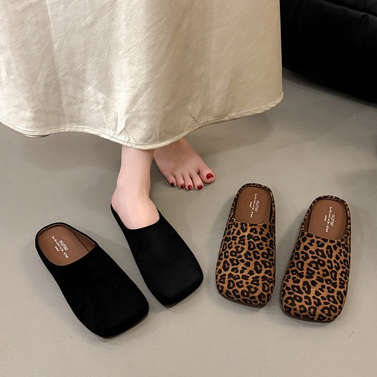 Leopard Print Summer Slippers for Women