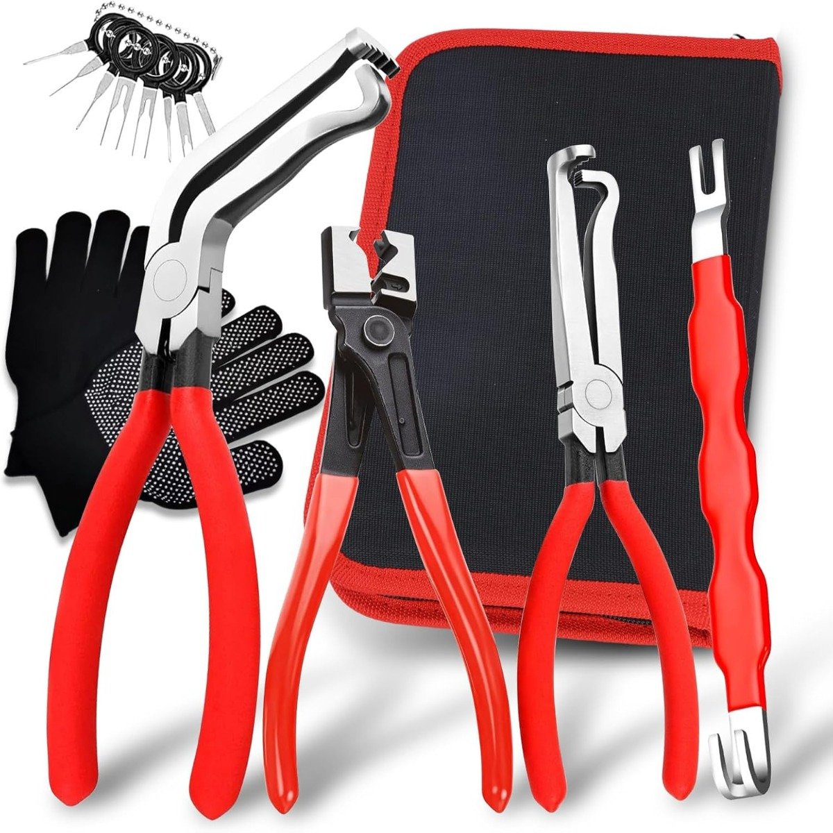 Quick-Release Electrical Connector Puller Set with Storage Box