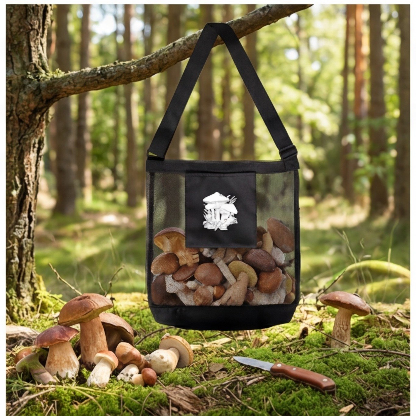 Mushroom Collectors Bag - Breathable Storage for Nature Walks