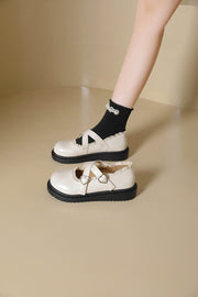 Spring Black Mary Janes Flats for Women