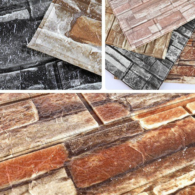 3D Brick Peel and Stick Wallpaper for Walls