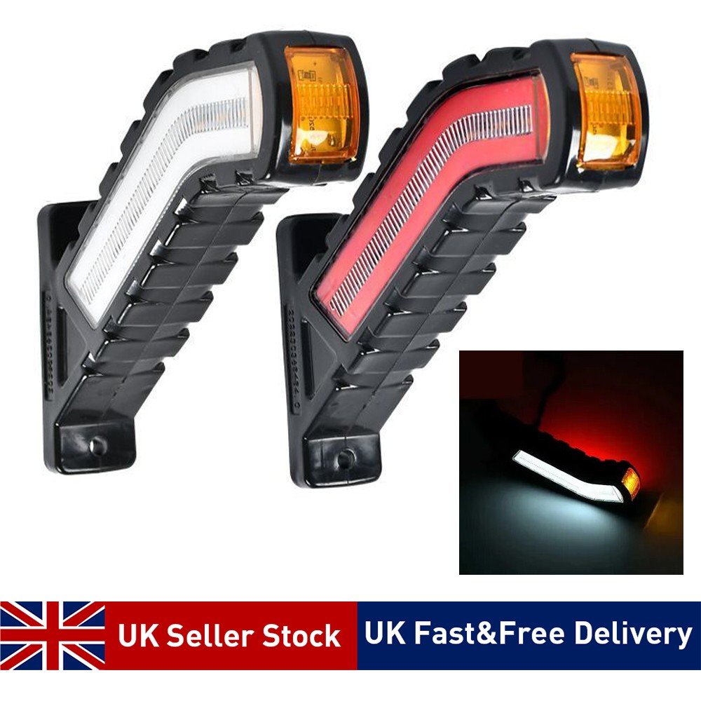 12V 24V LED Side Marker Light with Amber Red White Effect