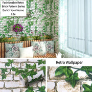 Vintage Brick Effect Wallpaper 3D Mural