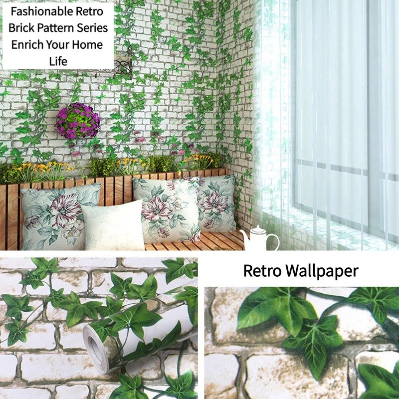 Vintage Brick Effect Wallpaper 3D Mural
