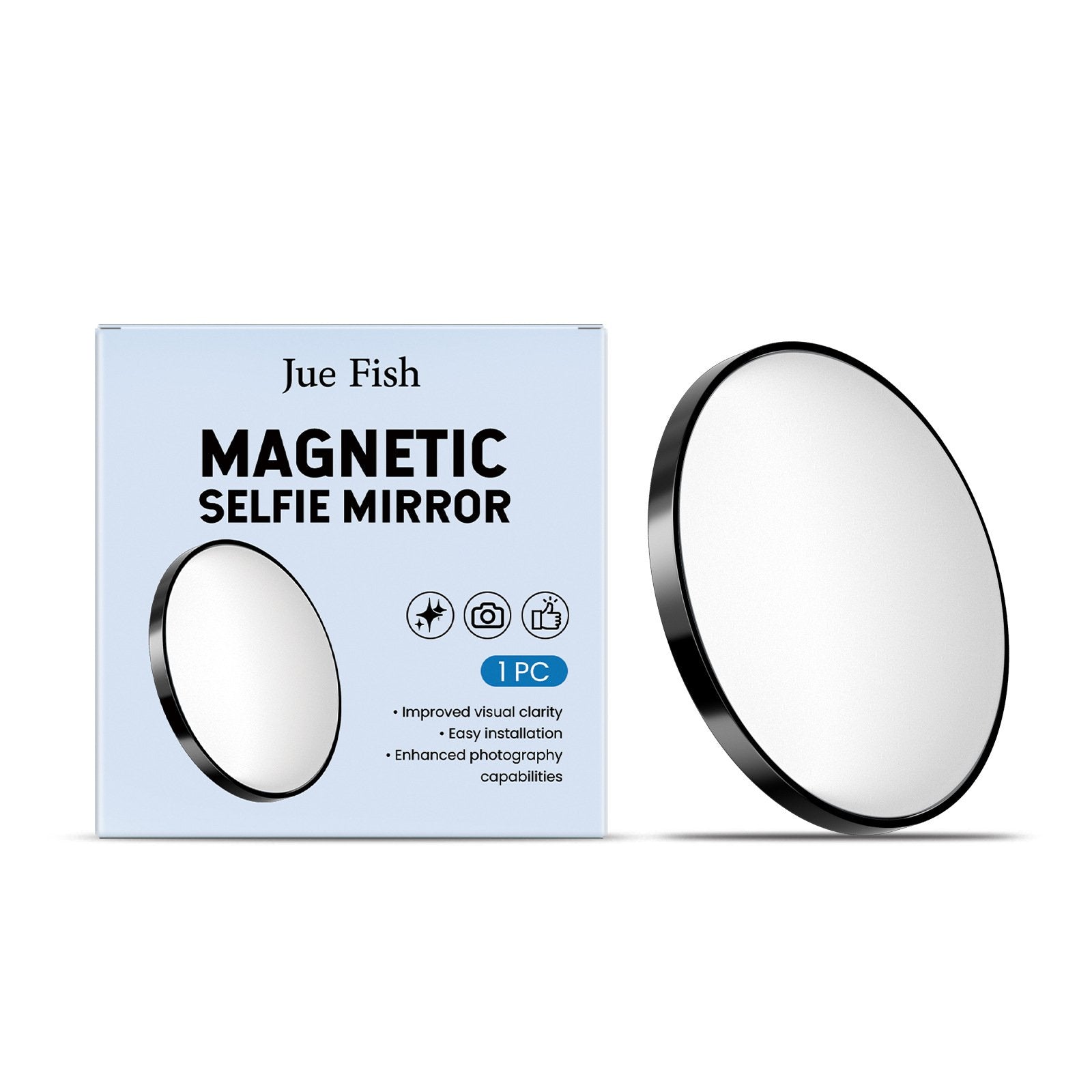 Portable Magnetic Selfie Mirror for Outdoor Travel