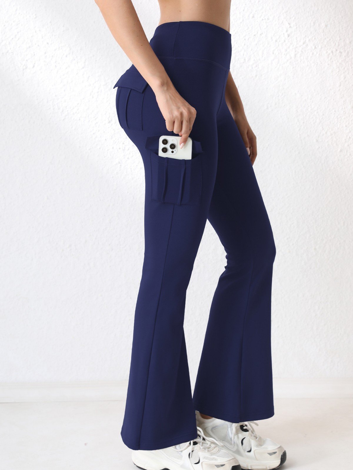 High-Waisted Workwear Gym Leggings with Pockets